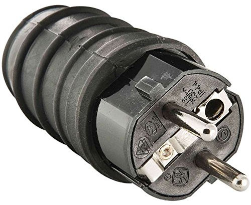 Fiche caoutchouc mâle 16A 2P+T - Zenitech