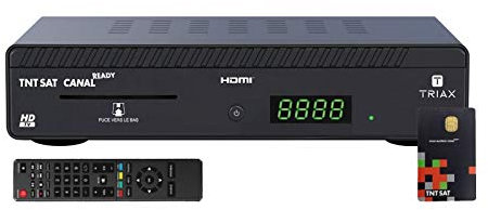 TRIAX Mini Récepteur TV Satellite HD + Carte d'accès TNTSAT V6 Astra 19.2E