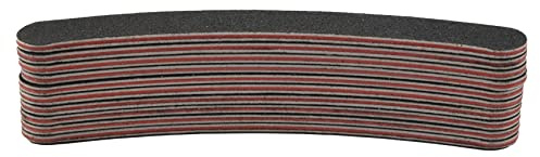 10 dubbelsidiga böjda naglar 100/180 Grit/Bana