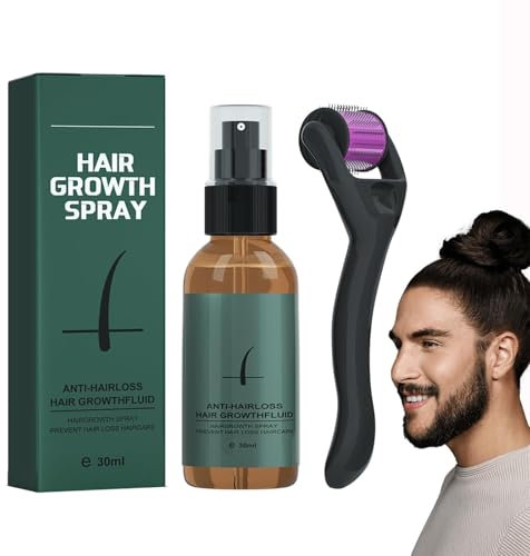 Grgowe Stimulation De La Croissance De La Barbe,Spray Pour La Soin La Barbe,Favorise La Pousse De La Barbe,Spray De Croissance De Barbe,Sérum Huile Barbe De Croissance Pour Pousse Barbe Accélérateur