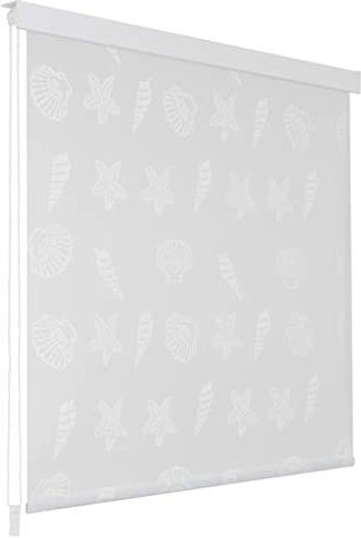 CBLDF Estor de ducha enrollable (100 x 240 cm), diseño de estrella marina