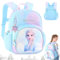 Frozen Rucksack, Frozen Schulrucksack, Elsa Rucksack Kindergarten, Die Eiskönigin Kinderrucksack, Adjustable Kindergartenrucksack, Cartoon Backpack Frozen, für Die Schulreise Birthday Gift (Blau)