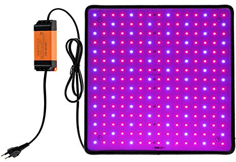 BAODBF 45 W LED växtlampa, 225 LED odling fullspektrum, odlingsljus, växtlampor för växter, LED växtlampa dimbar för inomhusväxter, grönsaker, blomma, sådd (B)