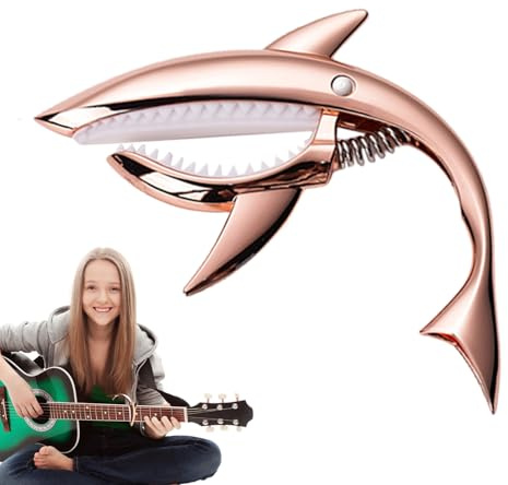 Shark Capo-gitarr, akustisk gitarr-capo | gitarrtonklämma av metall