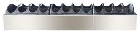 Fonowx Comedero para Pollos, Comedero, Contenedor Sin Residuos, Plato Dispensador de Comida para Pollos, Cubierta Desmontable para, Gansos Y Codornic, 60x11x7cm