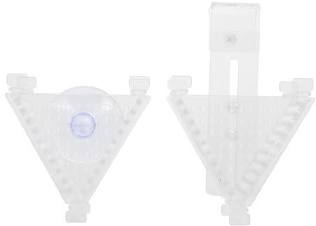 TOYZFRIENDY Lot de 2 Gobelets d'alimentation pour Aquarium en Acrylique Transparent Support Pratique pour Nourriture Vivante Accessoire Compact pour Nourrir Poissons Rouges