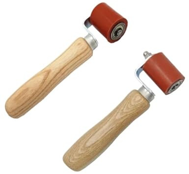 Paquete de 2 rodillos presión silicona alta temperatura 40 mm for audio automóvil, almohadilla insonorizada, piso, alfombra, aplicación papel tapiz, rodillo goma Para Soldadura De Lonas De Pvc/Tpo