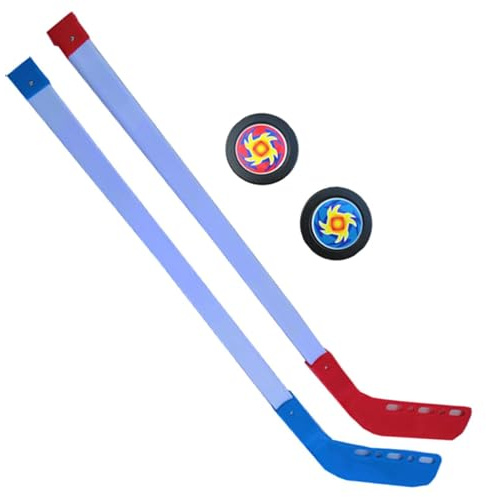 Ishockeyklubba | Barnstreet-hockeyklubba och boll-set, barn elementär teshockeyklubbor set – 27,6 hockeyleksaksset | Kunsicks för golv hockey och gata hockeyklubbor utomhussport to