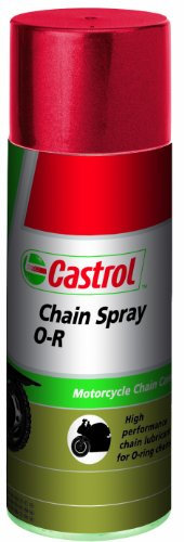 Castrol 17096540 - Spray lubricante para Cadena de Motocicleta con Juntas Tóricas, 400 ml