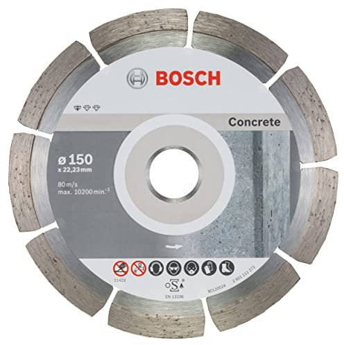 Bosch Accessories 2608602198 Disque à tronçonner diamanté standard for concrete 150 x 22,23 x 2 x 10 mm