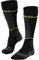 FALKE Herren Skisocken SK Energizing Wool M Kh Wolle Funktionsmaterial mit Kompression 1 Paar, Schwarz Black-Lightning 3171, 43-46