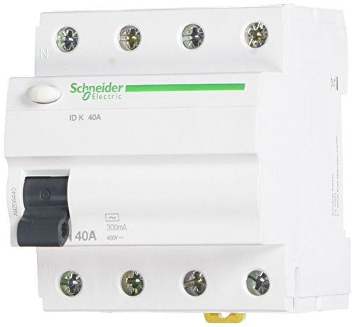 Schneider Electric A9Z06440 Interruptor Diferencial, 4P, 40A, 300Ma, Clase Ac