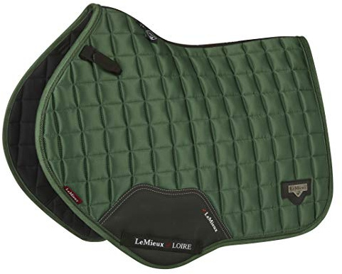 Lemieux Close Contact Loire Tapis de Selle carré Classique pour Chevaux, équipement et Accessoires d'équitation, Vert Chasseur, Taille L