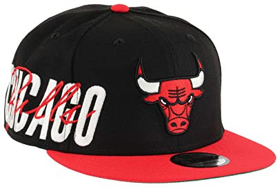 New Era 9Fifty Classic Chicago Bulls KepsEra Herrar - flat brim hatt basebollkeps snapback cap Snapback, med skärm Vinter höst-vinter - One Size svart
