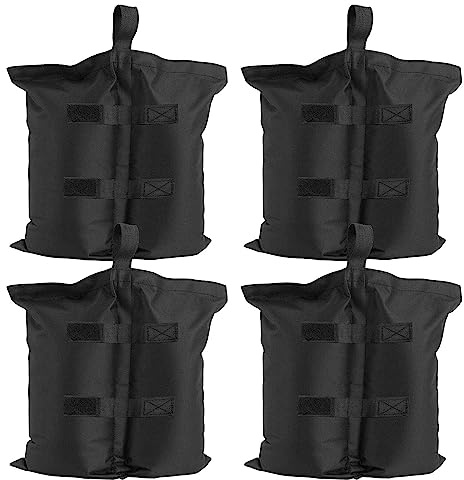 RUYICZB Pavilion Weights Set of 4, Base Weight for Garden Tent, Party Tent, Pop-Up Tent, Parasol, Trampoline, Sandbag Can Be Filled with Sand and Gravel