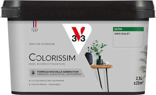 V33 Peinture multi-supports Colorissim® Gris galet satin 2,5L