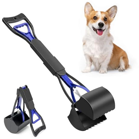 Fahibin Hundekotschaufeln,60cm/23.6 Großer Hundekotschaufel, Livero Hundekotschaufel für Große,Langer Griff Pooper Scooper
