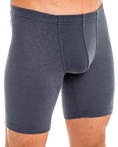 HERMKO 63955 Herr funktionsunderkläder sport byxa boxer , Größe Herren:9 (XXXL), Farbe:graphit