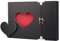 Firbon Fotoalbum 27x19cm, Scrapbook Album A4 mit Geschenkbox, Album zum Einkleben und Selbstgestalten DIY Vintage Liebe Herz Schwarze Seiten Hochzeitsgeschenk Gästebuch(Schwarz)