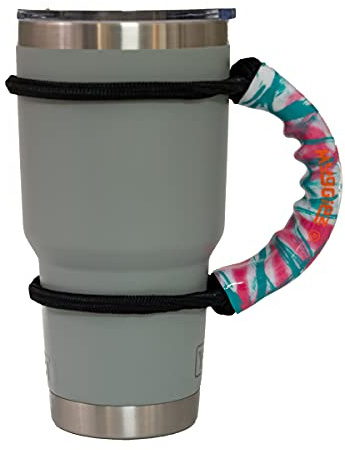 MugGiez Universal Drink Handle, Flip-Flop - Pink & Teal, The Original Cup Handle, Premium Quality, Tough, Cups, Mugs, Bottles, Cans, Tumblers