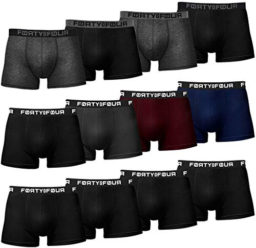 MERISH | FortyFour Boxershorts Herren 12er Pack S-7XL Unterwäsche Unterhosen Männer Men Retroshorts (XXL, 718a 12er Set Mehrfarbig)