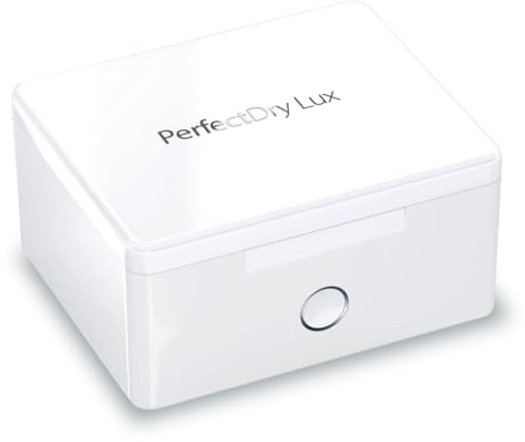 SDU SPECIALISTIDELLUDITO PERFECT DRY LUX UV-låda elektrisk avfuktare automatisk UV-sterilisator för att desinficera och rengöra hörapparater, AirPods, bärbar torrbox ultraviolett rengöring