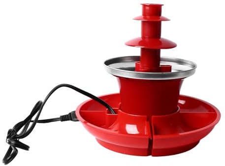 Macchina per Fontana di Cioccolato a 3 Livelli, Ciotola Riscaldante in Acciaio Inossidabile 304, capacità 17 Once, Adatta per Fontana di Cioccolato, Barbecue, Formaggio Nacho