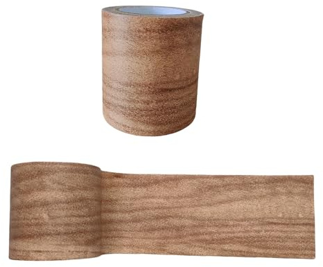 ZHUNIPINGAN Nastro di riparazione con venature del legno, 5,7 cm x 4,6 m, per coprire graffi, crepe, riparare pavimenti, nastro effetto legno, nastro marrone per ristrutturazione mobili