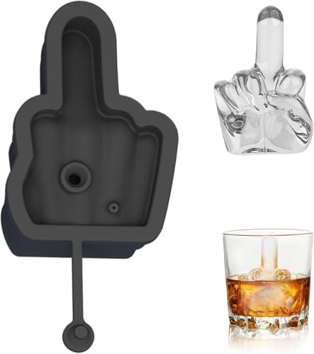 Moule À Glaçons en silicone, majeur Bacs à Glaçons avec couvercle, pour Whisky Cocktails Gelée jus Boissons Chocolat