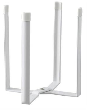 PARFCO Scola Borracce, Pieghevole Scolabottiglie, Acciaio al Carbonio Verniciato Scola Borracce da Lavandino, Bianco di Piccole Dimensioni, Stabile e Antiscivolo, per Tazze e Bottiglie