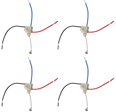 Interrupteur D'éclairage de Ventilateur de Plafond, Interrupteur de Chaîne de Traction à 3 Fil pour Lustres, Ventilateurs, Lampes, Interrupteur de Chaîne de Traction de Lampe de