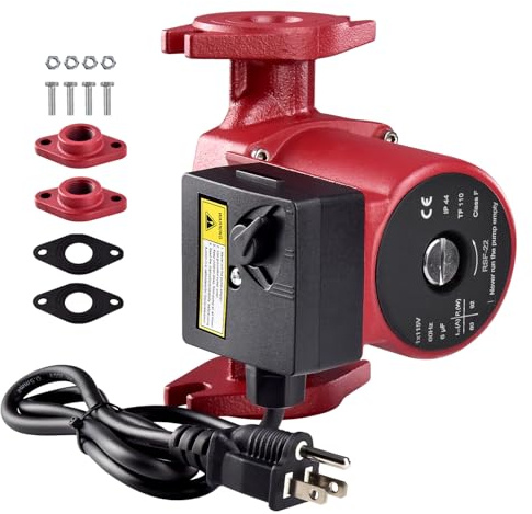 Talspity 103252LF NBF-22 Water Circulator Pump Compatible with Bell & Gossett, Hot Water Recirculating Pump, 115V, 60Hz, 0.8A, 3/4,1/2,3/4,1,1-1/4