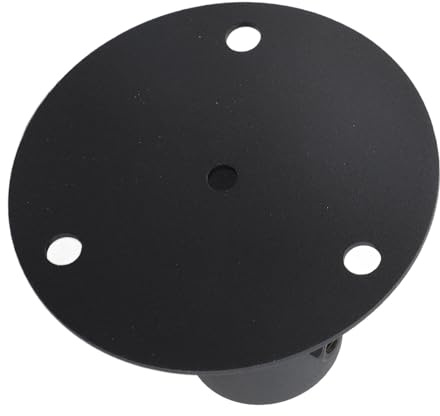 Yctze Base de Bride de Sol pour Poteau de Clôture Robuste et Durable, Support en Béton Maintenant Solidement les Poteaux Ronds, les Boîtes aux Lettres et les Mâts de Drapeau – Comprend des Boulons