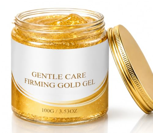 Firming Body Gel Cream, Golden Intense Toning Lotion for Loose Skin, 200g | Sculpting & Hydrating Cellulite Cream to Smooth Belly, Thighs, Booty & Arms | Vegan, Fast-Absorbing Daily Moisturiser