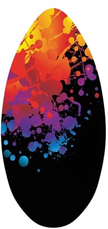 Homyl Skimboard, Skimboard, Tavola da Planata in Legno con Rivestimento Lucido, Bodyboard in Legno Premium, Tavola da Surf per Adolescenti E Adulti, Tutti G, 30 inch
