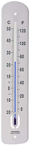 Brannan Termómetro exterior grande de 380 mm - Termómetro de jardín exterior fabricado en el Reino Unido para uso en jardín, invernadero, exterior, patio, terraza