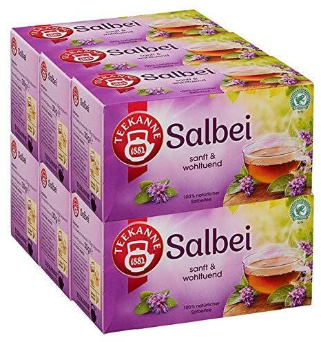 Teekanne Salbei, 6er Pack, 6 x 20 Teebeutel (6 x 30 g)