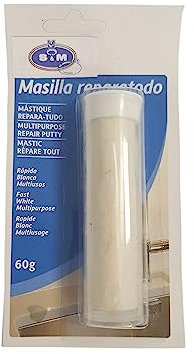 S&M 861826 Masilla Epoxi rápida reparatodo 60 gr (el paquete puede variar)