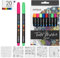 int!rend Feutre Textile Permanent - Lot 20 Marqueur Stylo Indélébile pour Tissu Résistant au Lavage en Machine - Feutres Tissus Vetement Enfant Indelebile avec 4 Marqueurs Fluo UV