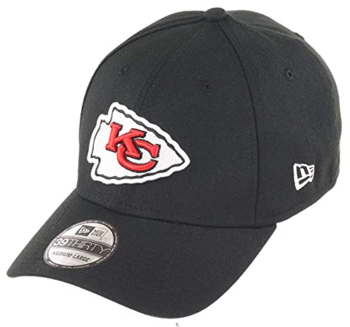 New Era NFL keps 39Thirty Basecap American Football NFL Core keps alla Lags logotyper lagfärger, Chiefs-svart, S/M