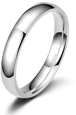 Zakk Bague de fiançailles pour homme et femme en titane bleu fin poli Alliances de Fiançailles Mariage 2mm 4mm
