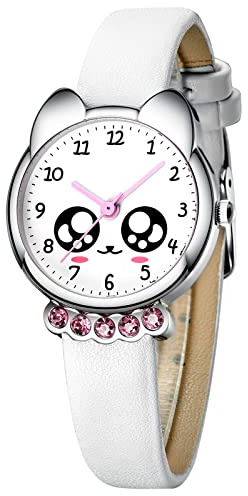 CIVO Barnklocka, flicka, pojke, barnarmbandsur analog kvartsur, inlärningsklocka, barnklocka, set, lärande armbandsur med titelövningar, barnklocka för flickor, lärande handledsklockor med