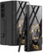 FODDOM for Samsung Galaxy Z Fold 6 Case with S-Pen Holder, Luxury Flip Plating Glass Crystal Hybrid Leather 360-degree All-Inclusive Cover for Samsung Z Fold 6 5G 2024 (Lion)
