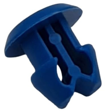 Rivetti Porta Targa in Nylon (Plastica), Facili da Montare, per Fissaggi Targhe, Dimensione Standard, Adatto per Auto, Moto, Furgone - Blu - 50 pezzi - Plastic Hardware Store