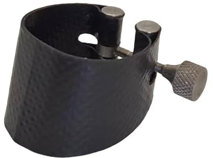 Dickly Saxophon-Mundstück- mit verstellbaren Schrauben, reißfestes Kunstleder für Klarinetten-Saxophone, Musiker