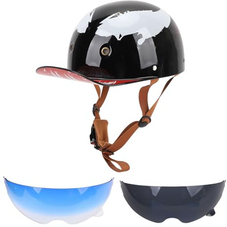 Tbest Casco Motociclistico, Cappellino da Baseball Vintage Regolabile cap da Baseball a Faccia da Baseball per Uomini Donne per Uomini (L)