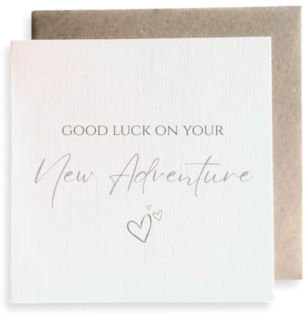 Second Ave New Adventures Square Card Leaving, New Job, Moving, Farewell, Travelling, Gap Year Greeting Card