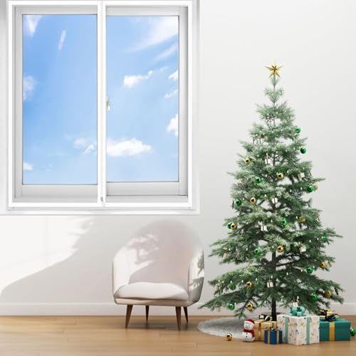 Film Thermique Isolant 142 x 195 cm Coupe-Vent Imperméable Bache de Protection Film Isolant sans Percage Réutilisable pour Porte et Fenêtre Patio Intérieur, Blanc