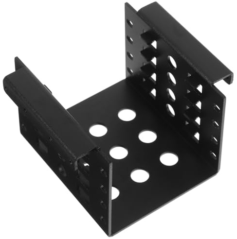 SOLUSTRE Supporto per Disco Rigido da 2,5 e 3,5 Pollici in Ferro, Gabbia di Montaggio Interna per Hard Disk, Staffa per Archiviazione Computer Installazione Semplice per Espansione Storage