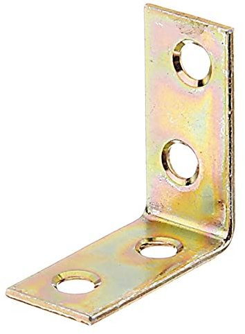 Alberts 336011 Équerre de chaise | galvanisée Sendzimir | 30 x 30 x 14 mm | Set de 12